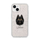 Belgian Tervuren Personalised iPhone 14 Glitter Tough Case Starlight