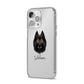 Belgian Tervuren Personalised iPhone 14 Pro Max Clear Tough Case Silver Angled Image