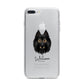 Belgian Tervuren Personalised iPhone 7 Plus Bumper Case on Silver iPhone
