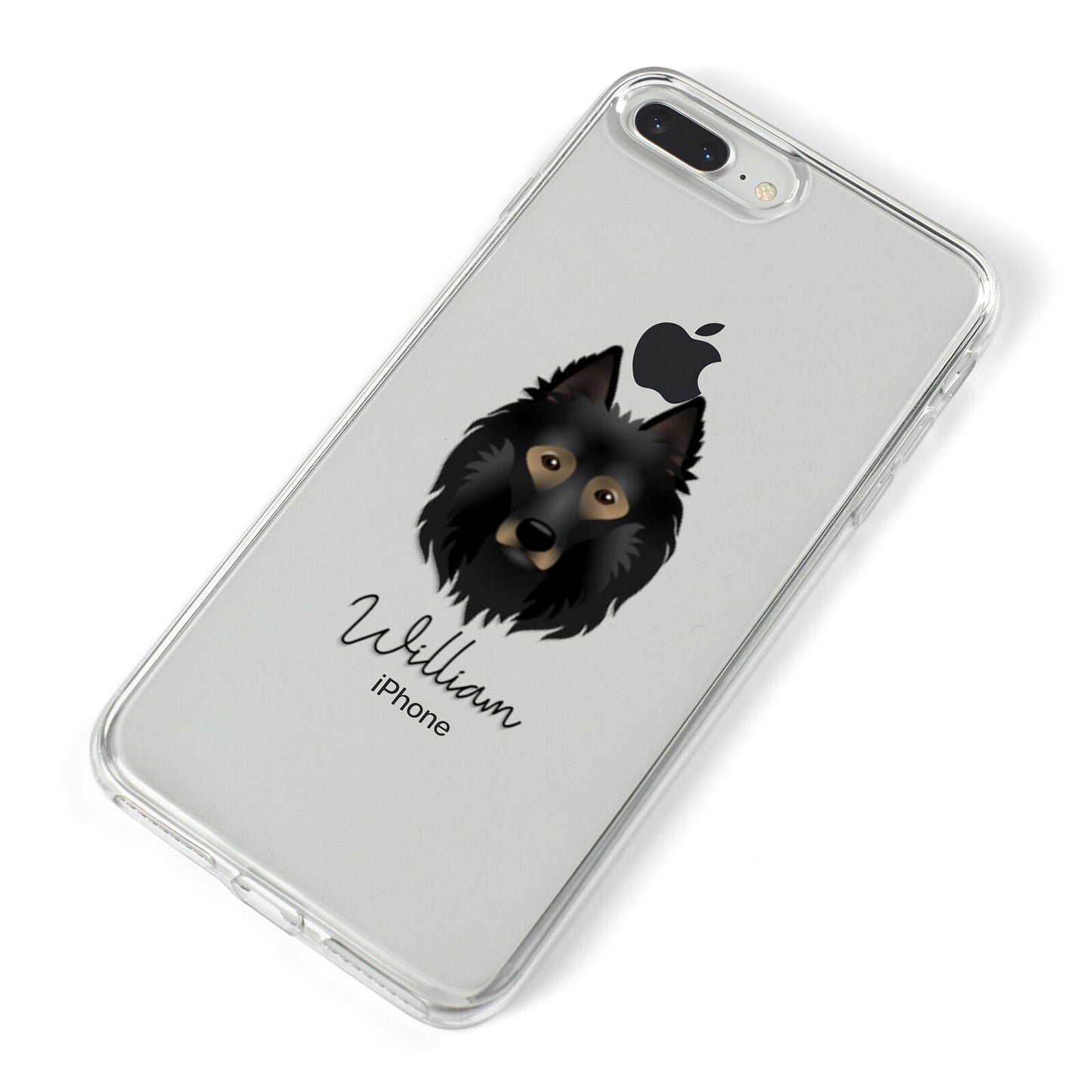 Belgian Tervuren Personalised iPhone 8 Plus Bumper Case on Silver iPhone Alternative Image