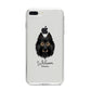 Belgian Tervuren Personalised iPhone 8 Plus Bumper Case on Silver iPhone
