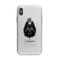 Belgian Tervuren Personalised iPhone X Bumper Case on Silver iPhone Alternative Image 1