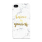 Believe In Yourself Gold Marble Apple iPhone 4s Case