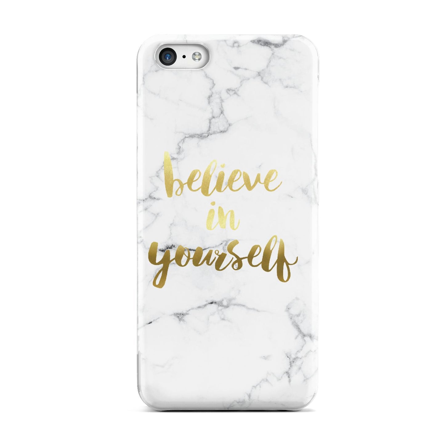 Believe In Yourself Gold Marble Apple iPhone 5c Case