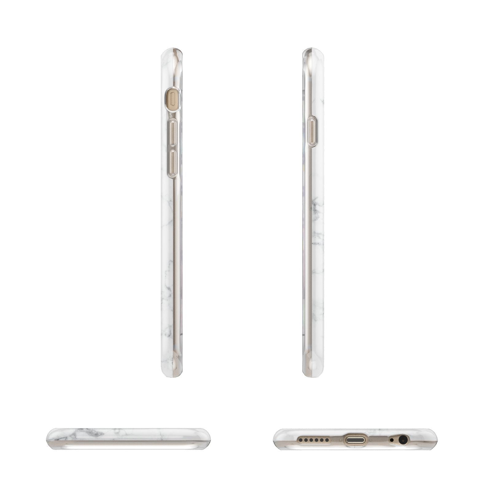 Believe In Yourself Gold Marble Apple iPhone 6 3D Wrap Tough Case Alternative Image Angles