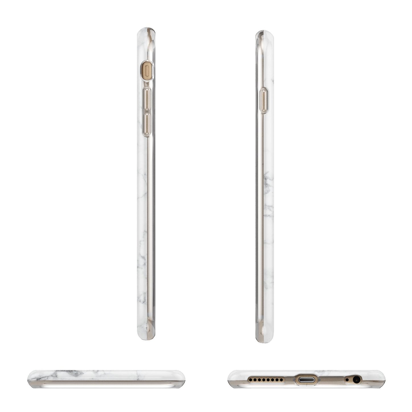 Believe In Yourself Gold Marble Apple iPhone 6 Plus 3D Wrap Tough Case Alternative Image Angles