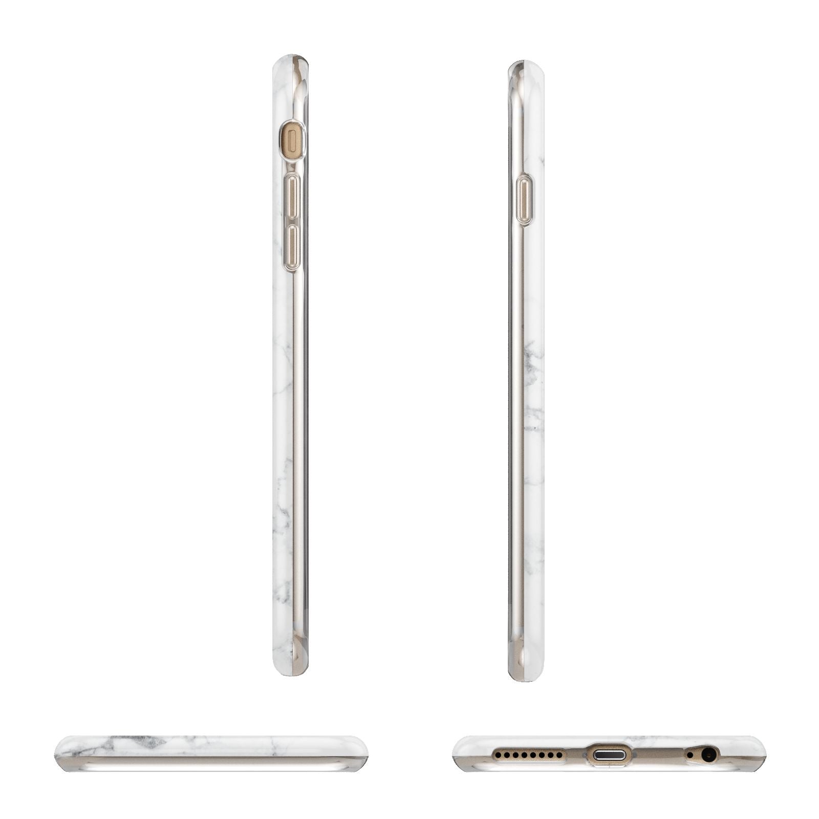 Believe In Yourself Gold Marble Apple iPhone 6 Plus 3D Wrap Tough Case Alternative Image Angles