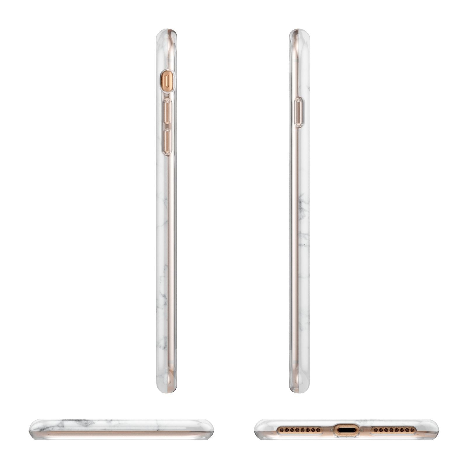 Believe In Yourself Gold Marble Apple iPhone 7 8 Plus 3D Wrap Tough Case Alternative Image Angles