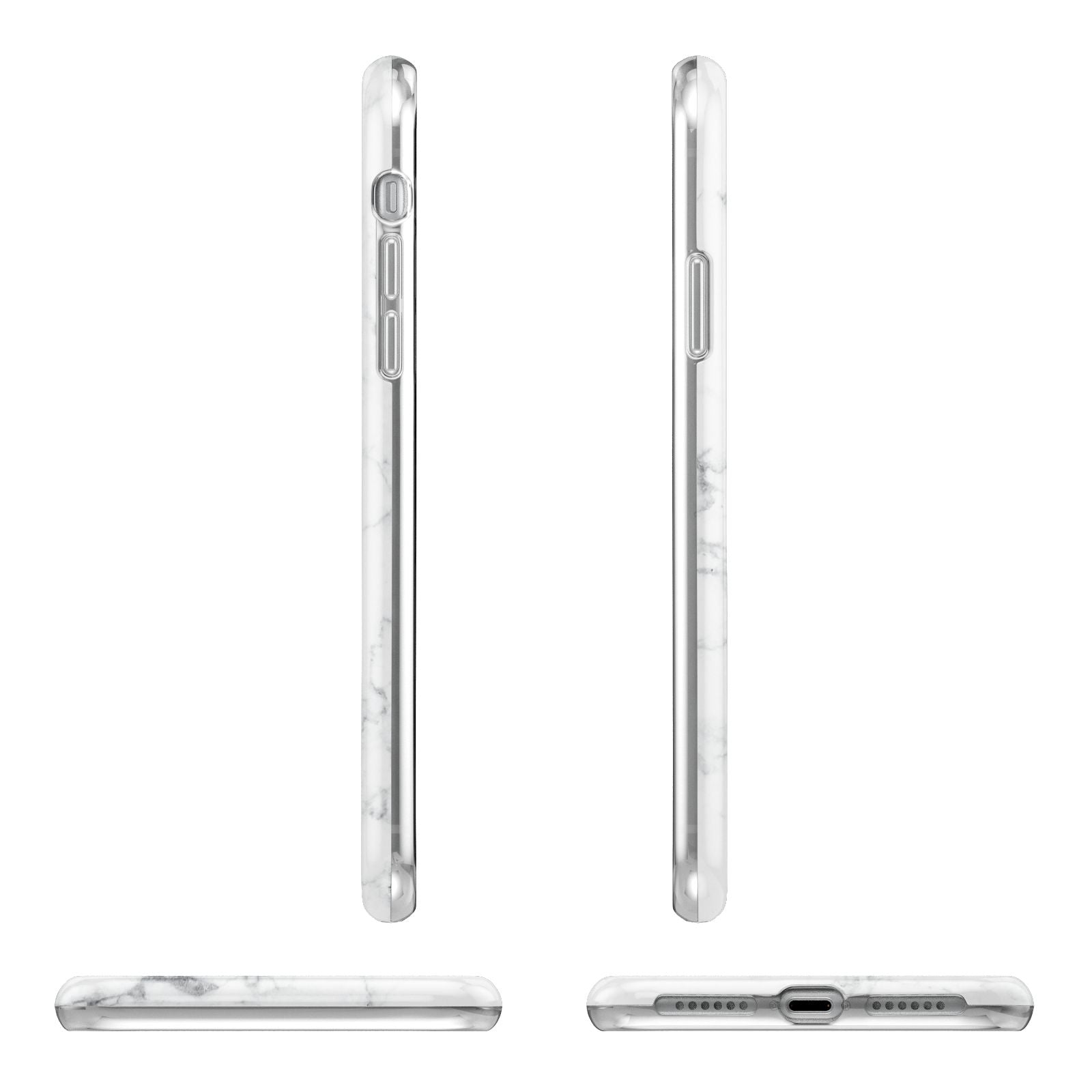 Believe In Yourself Gold Marble Apple iPhone XR in White with 3D Wrap Tough Case Alternative Image Angles