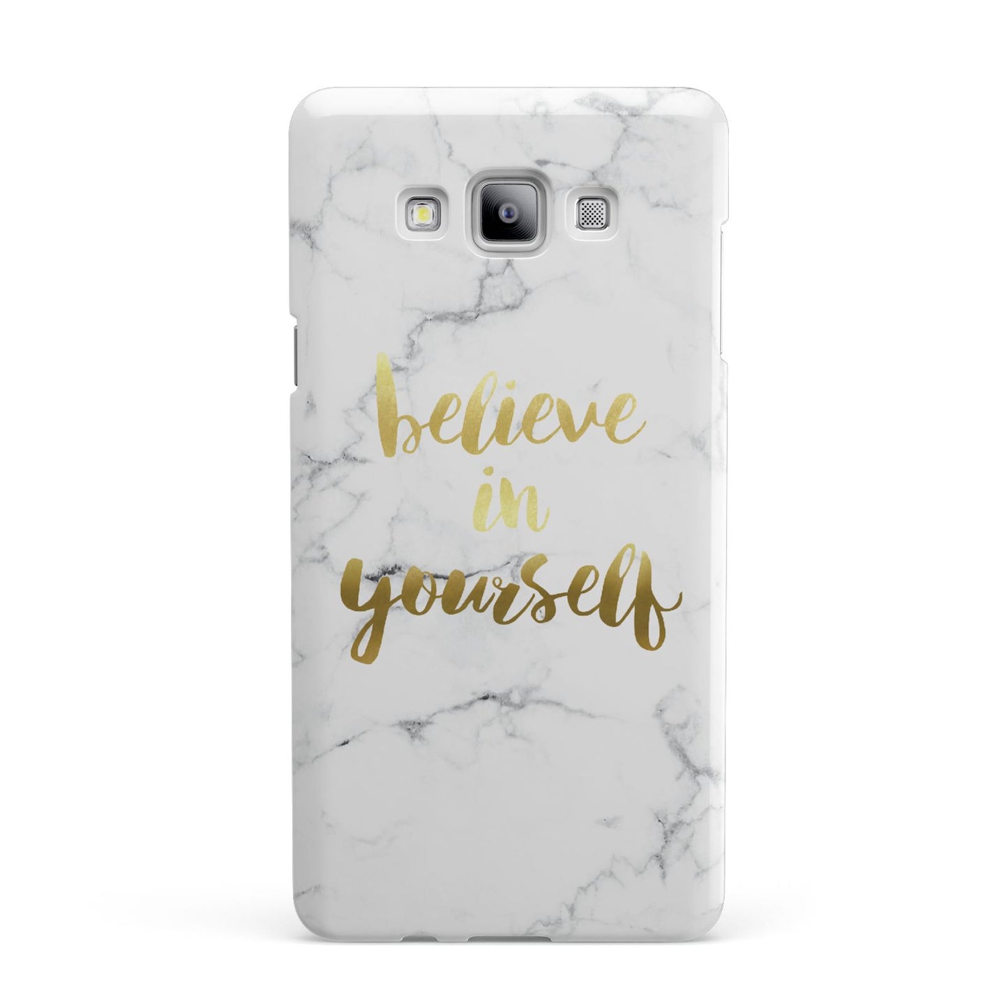 Believe In Yourself Gold Marble Samsung Galaxy A7 2015 Case