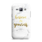 Believe In Yourself Gold Marble Samsung Galaxy J1 2015 Case