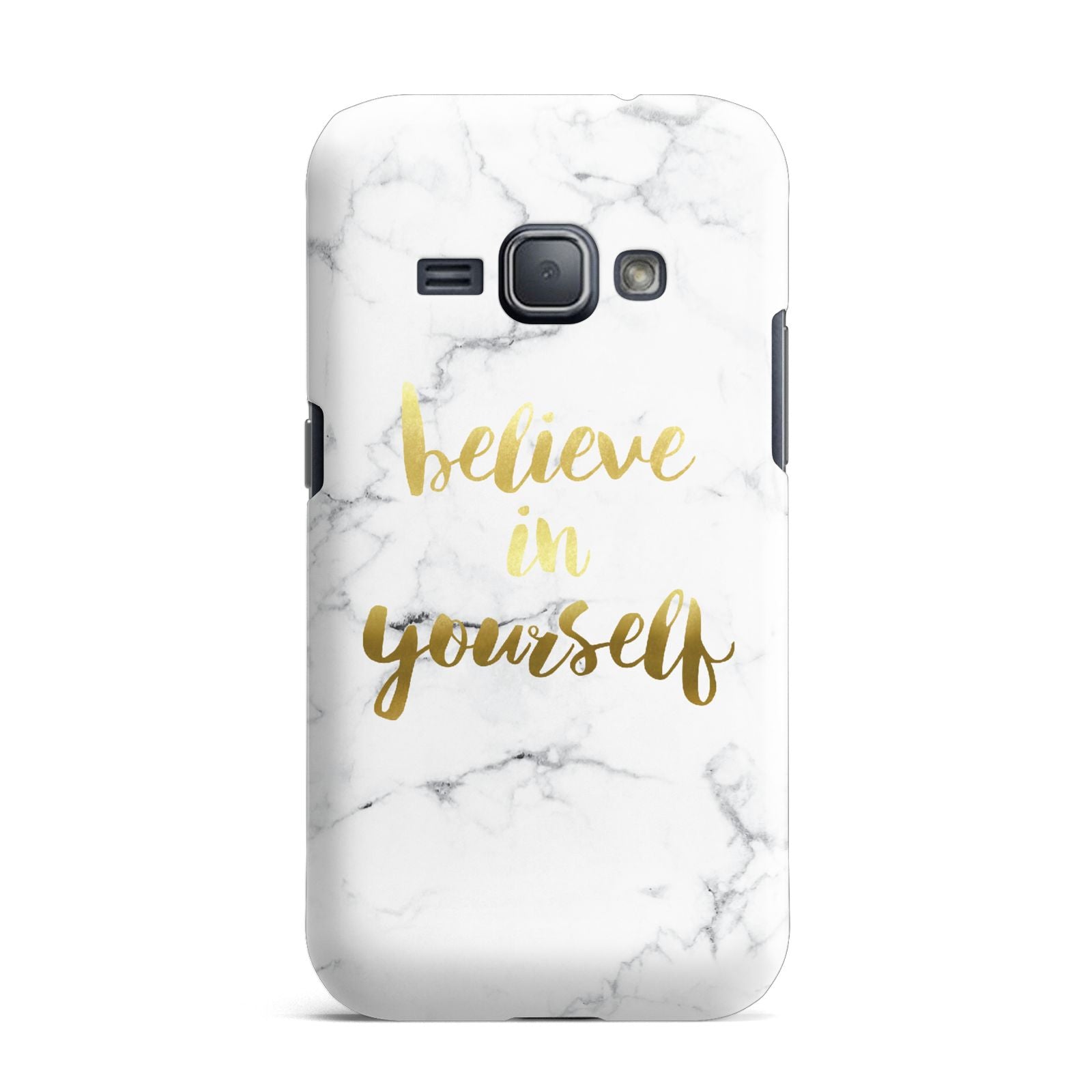 Believe In Yourself Gold Marble Samsung Galaxy J1 2016 Case
