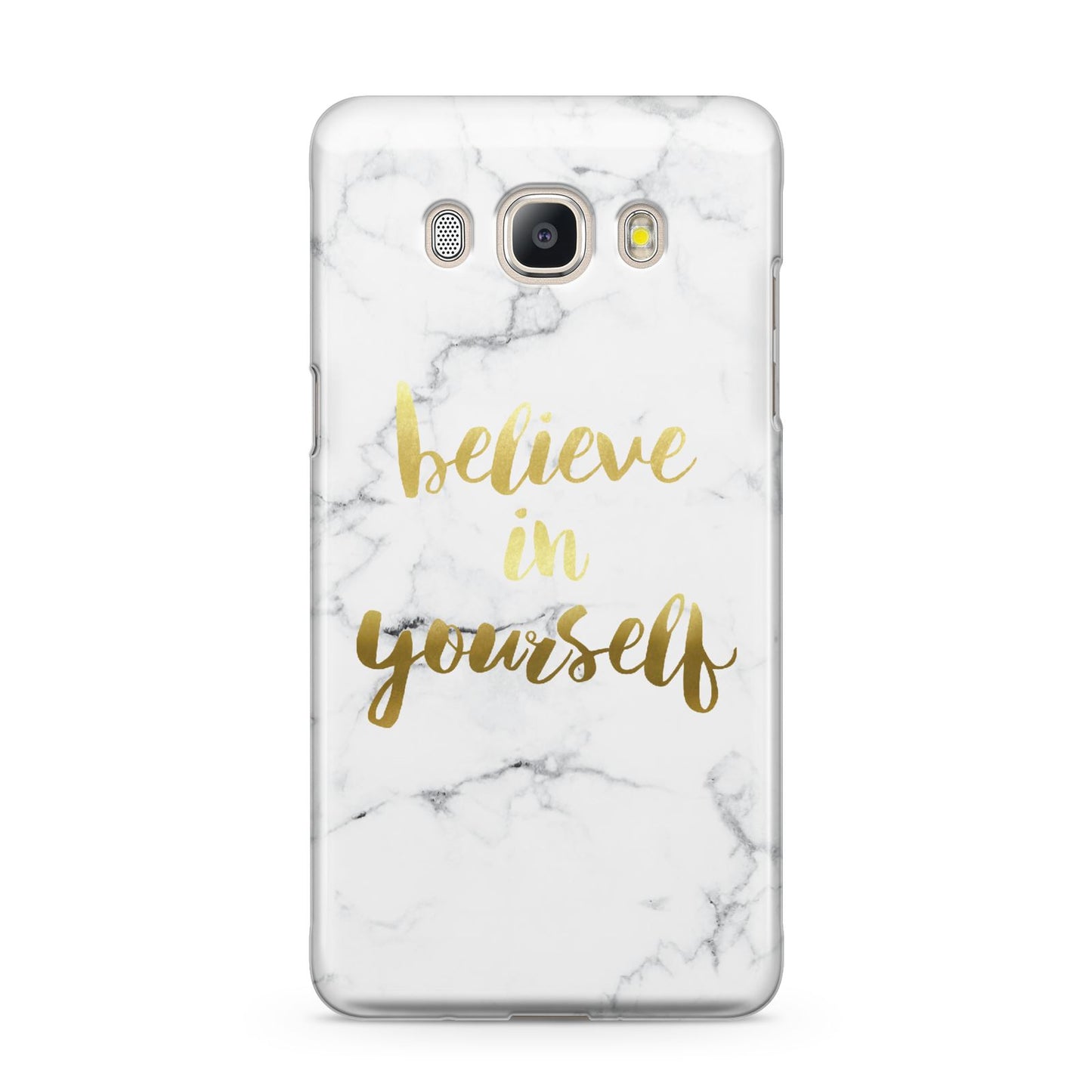 Believe In Yourself Gold Marble Samsung Galaxy J5 2016 Case
