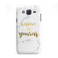 Believe In Yourself Gold Marble Samsung Galaxy J5 Case