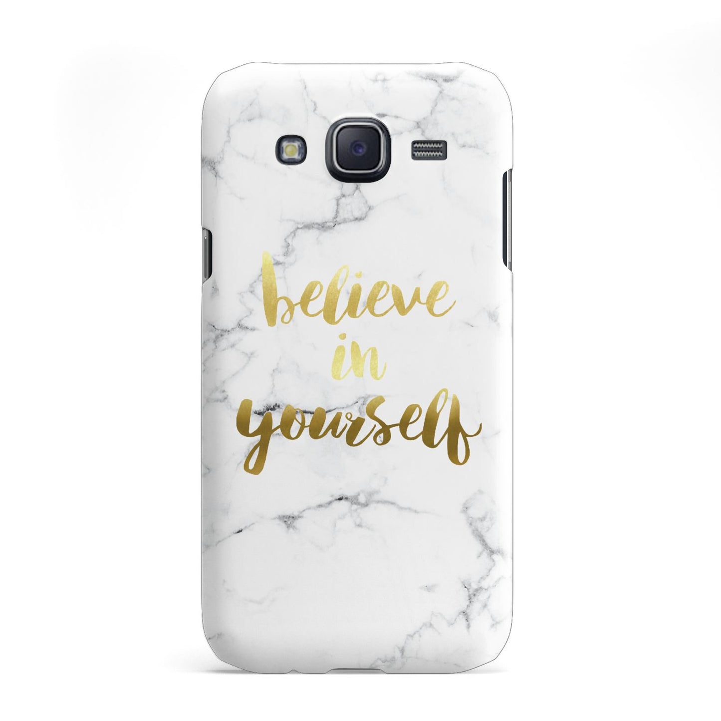 Believe In Yourself Gold Marble Samsung Galaxy J5 Case