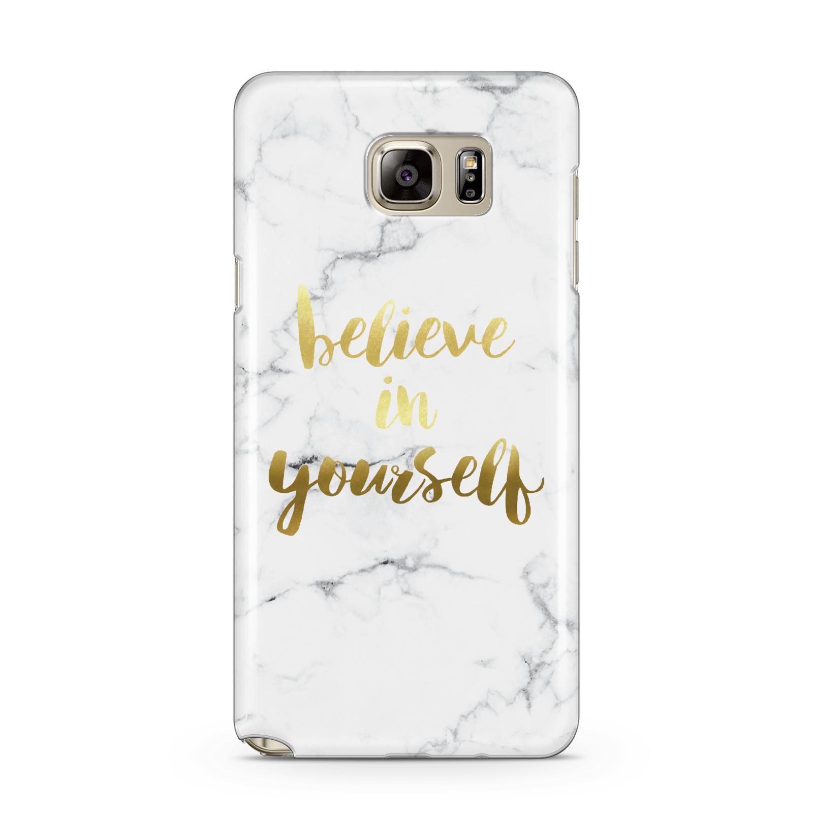 Believe In Yourself Gold Marble Samsung Galaxy Note 5 Case