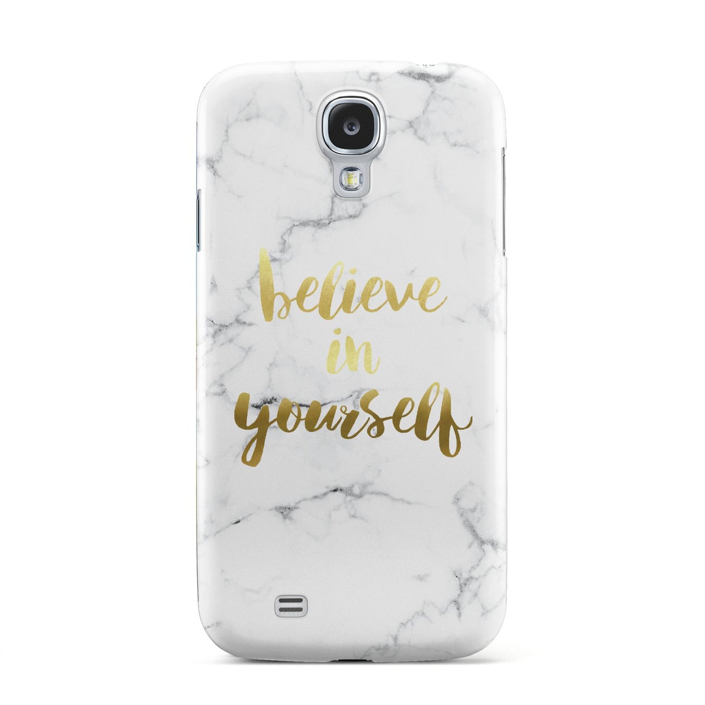 Believe In Yourself Gold Marble Samsung Galaxy S4 Case