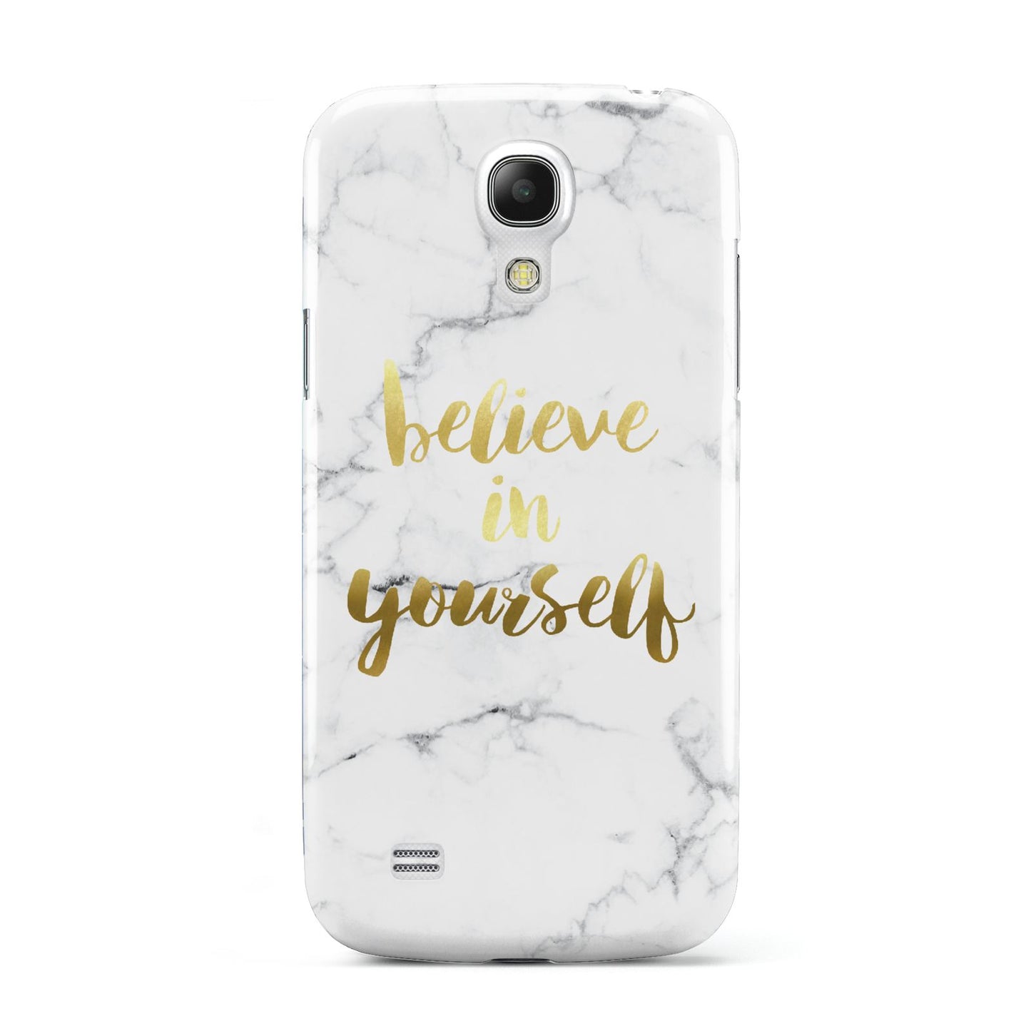 Believe In Yourself Gold Marble Samsung Galaxy S4 Mini Case