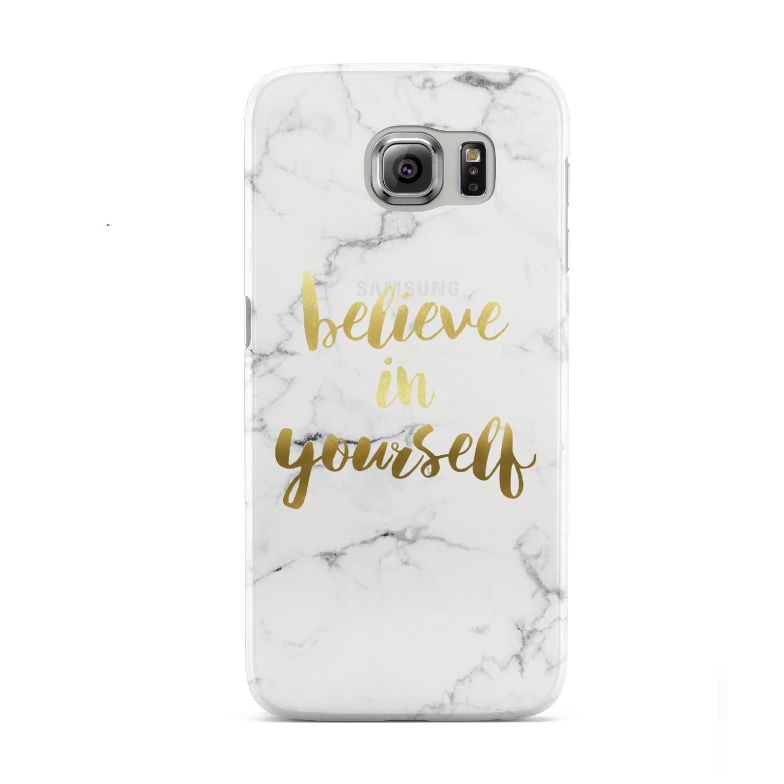 Believe In Yourself Gold Marble Samsung Galaxy S6 Case