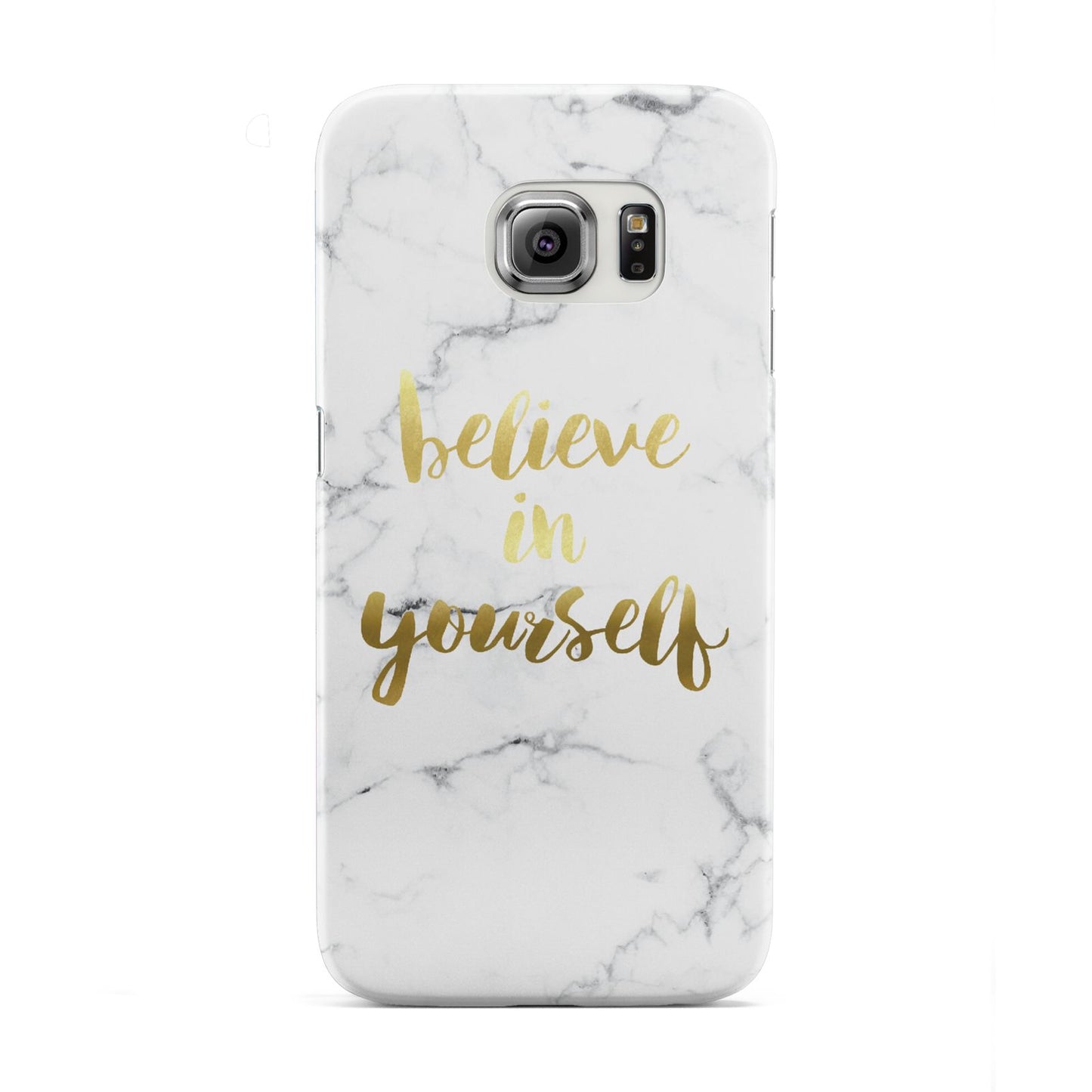 Believe In Yourself Gold Marble Samsung Galaxy S6 Edge Case