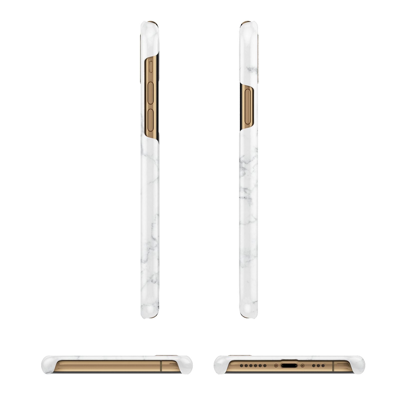 Believe In Yourself Gold Marble iPhone 11 3D Snap Case Angle Images