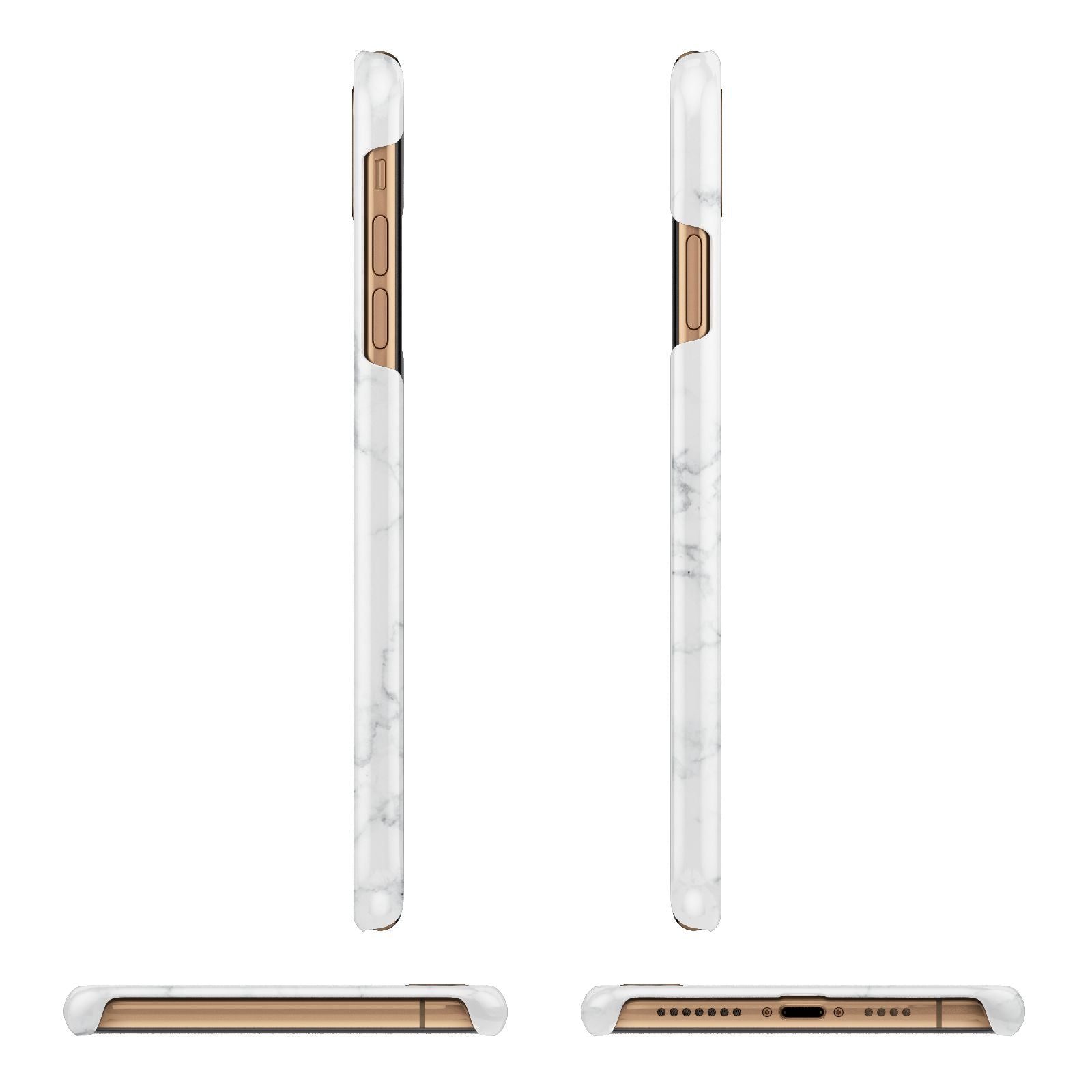 Believe In Yourself Gold Marble iPhone 11 Pro Max 3D Snap Case Angle Images