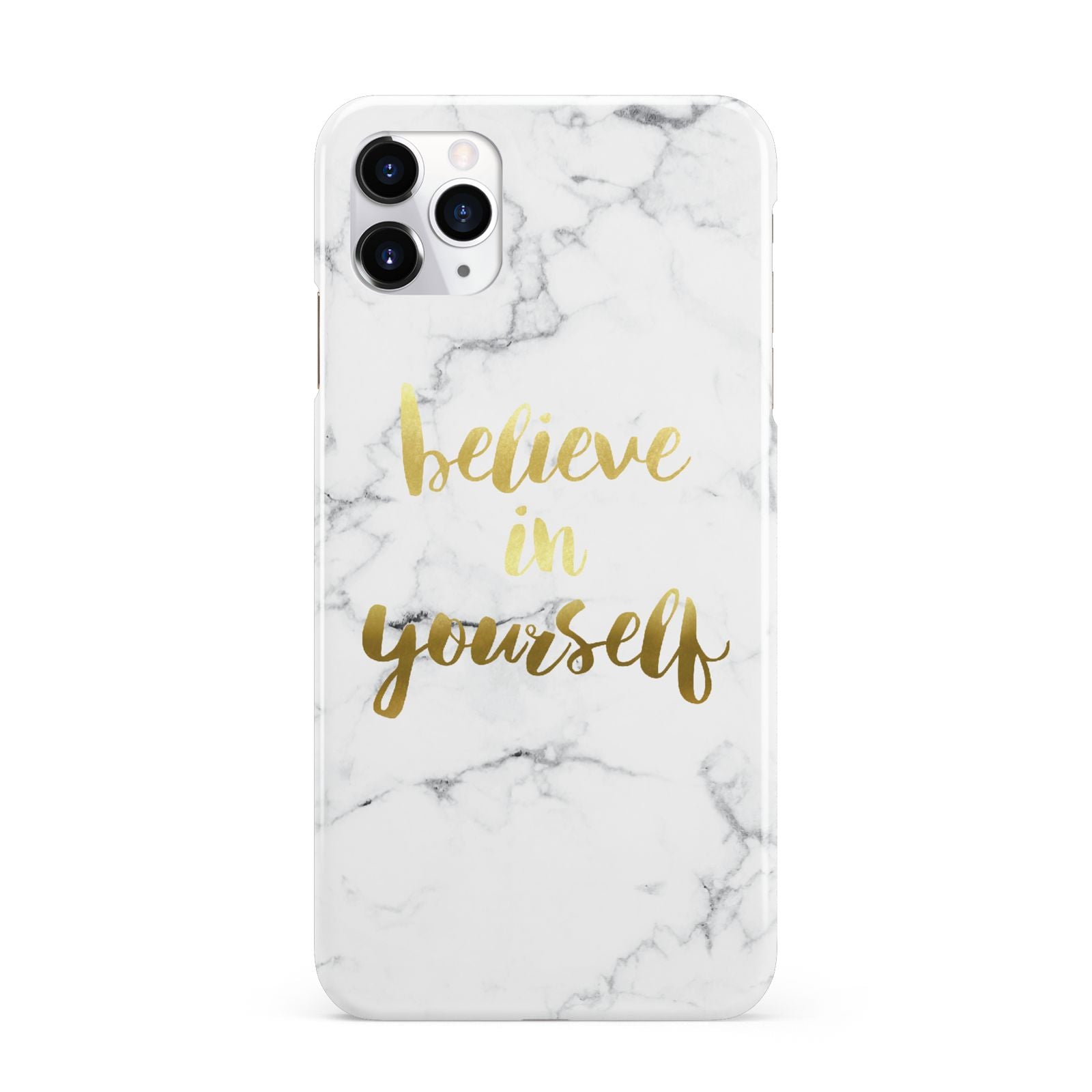 Believe In Yourself Gold Marble iPhone 11 Pro Max 3D Snap Case