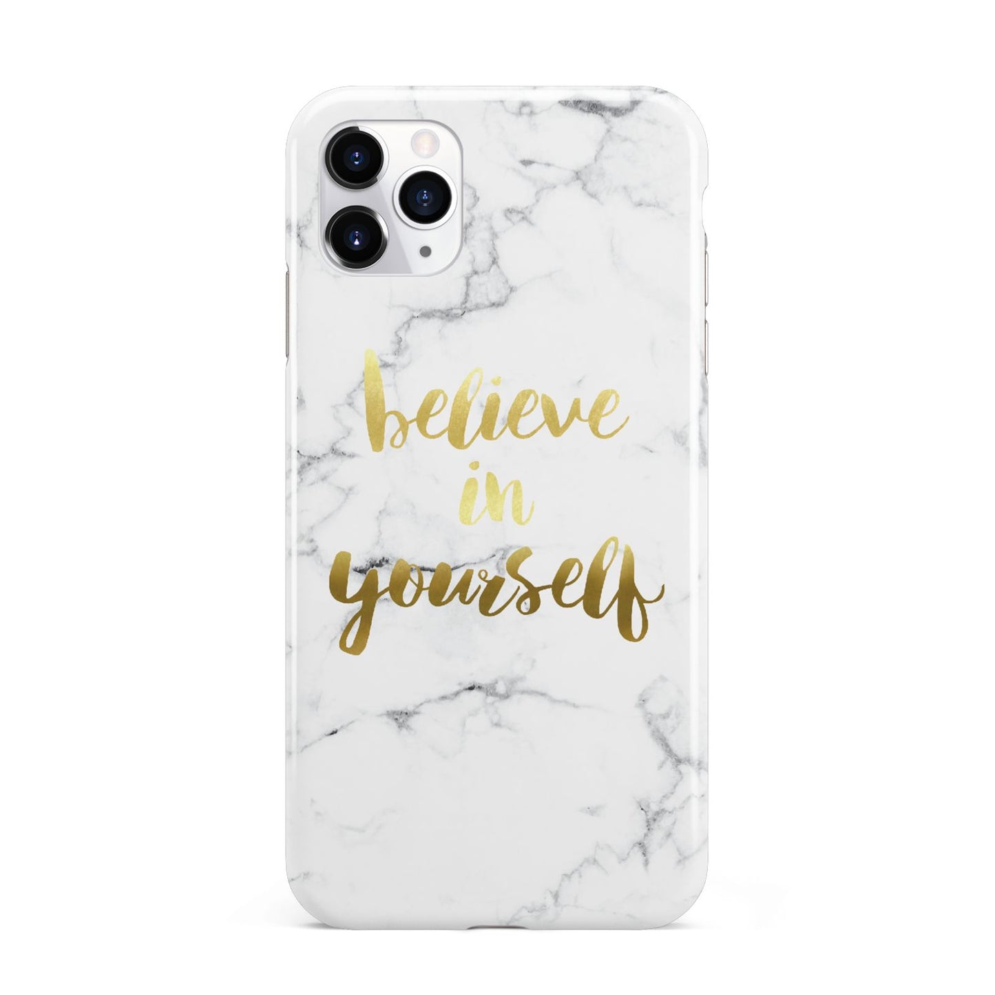Believe In Yourself Gold Marble iPhone 11 Pro Max 3D Tough Case