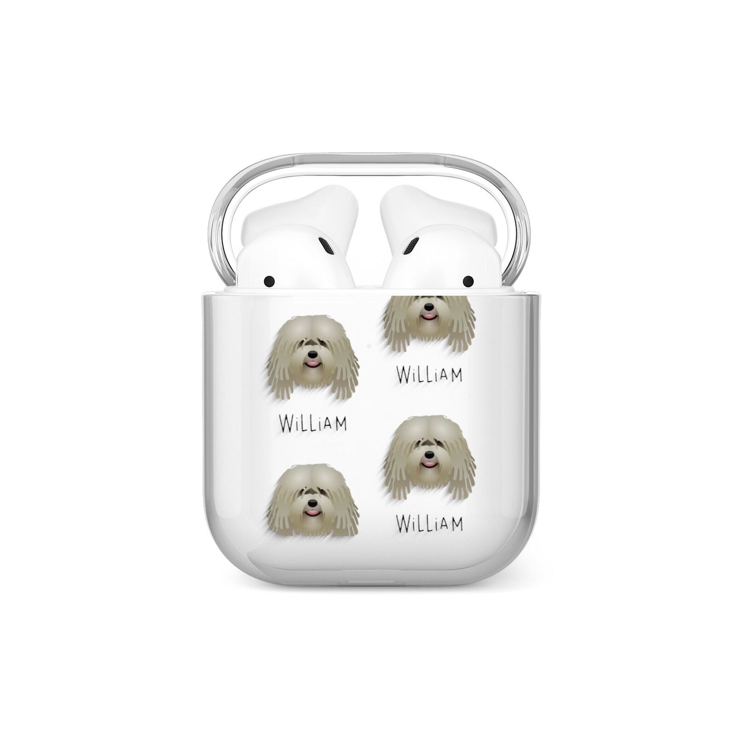 Bergamasco Icon with Name AirPods Case