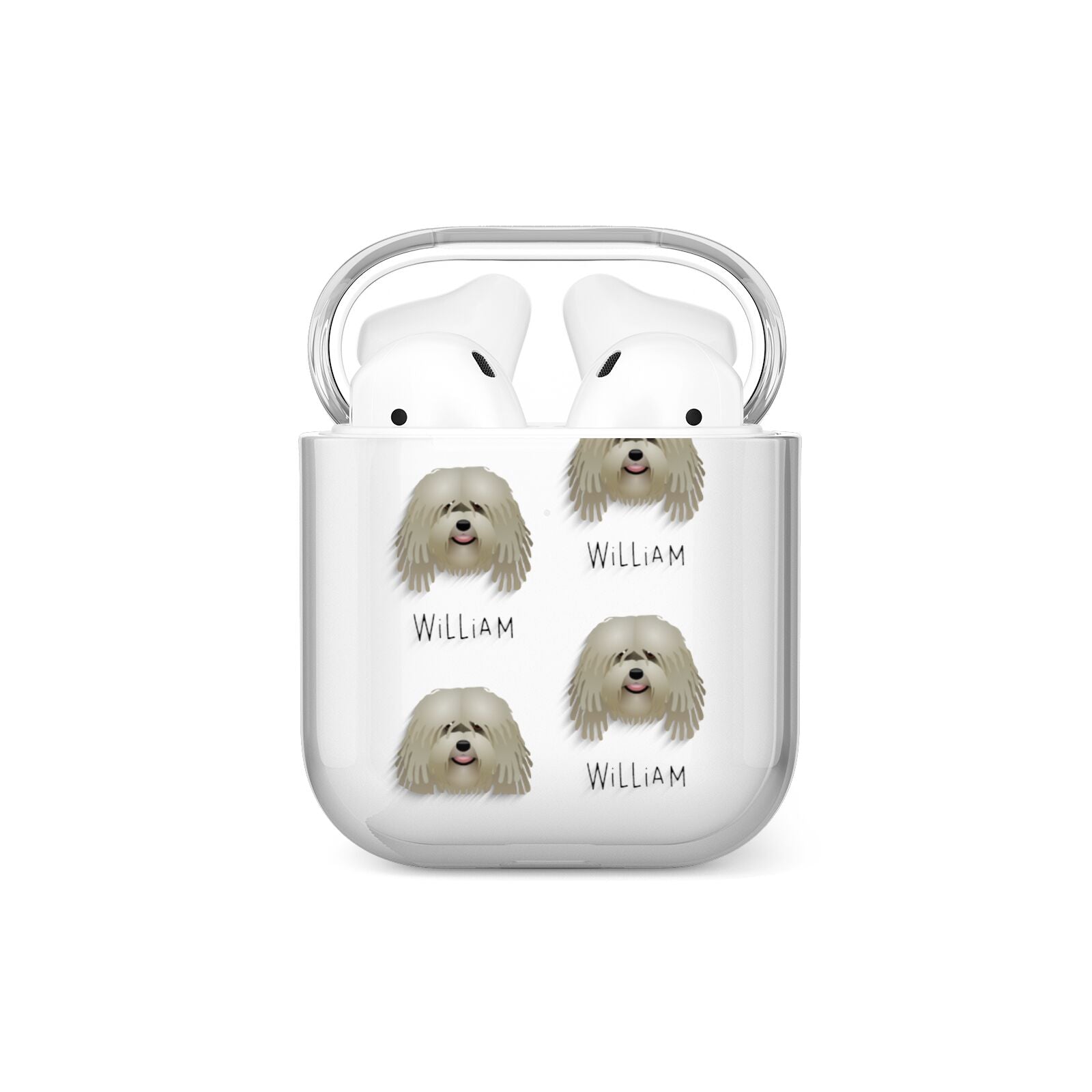 Bergamasco Icon with Name AirPods Case