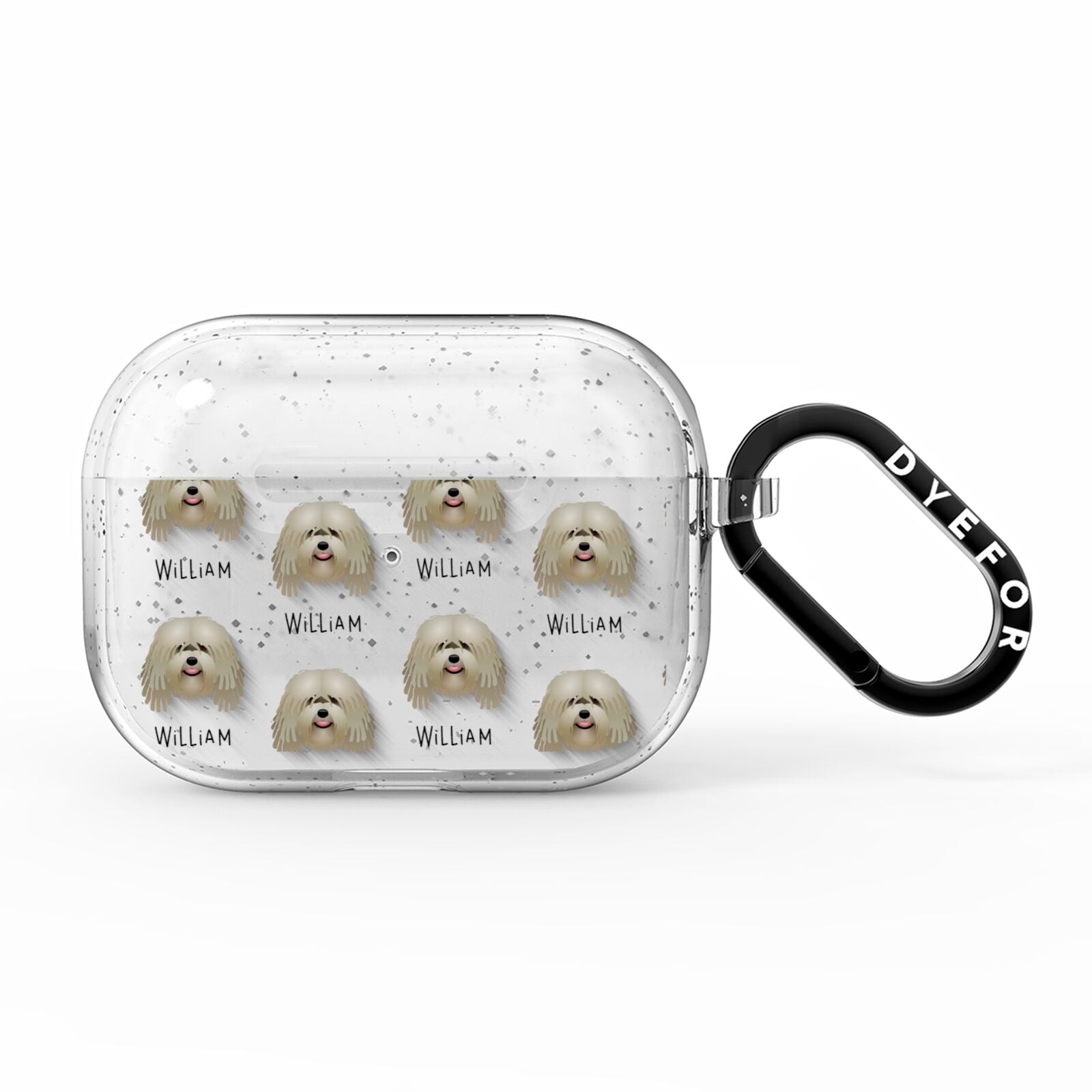 Bergamasco Icon with Name AirPods Pro Glitter Case