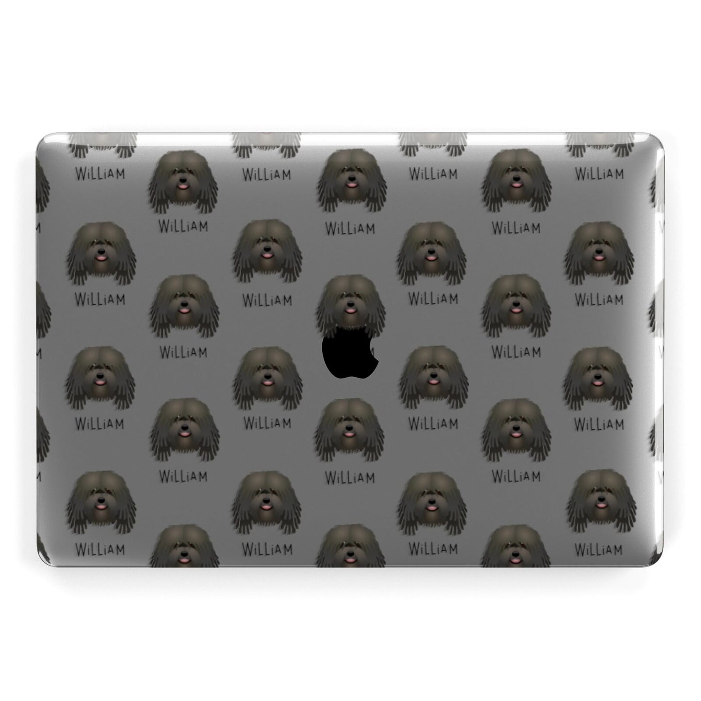 Bergamasco Icon with Name Apple MacBook Case