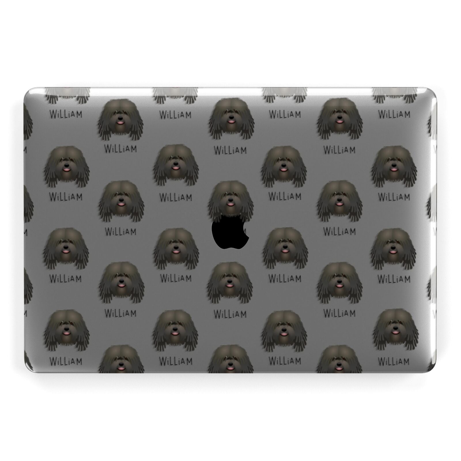Bergamasco Icon with Name Apple MacBook Case