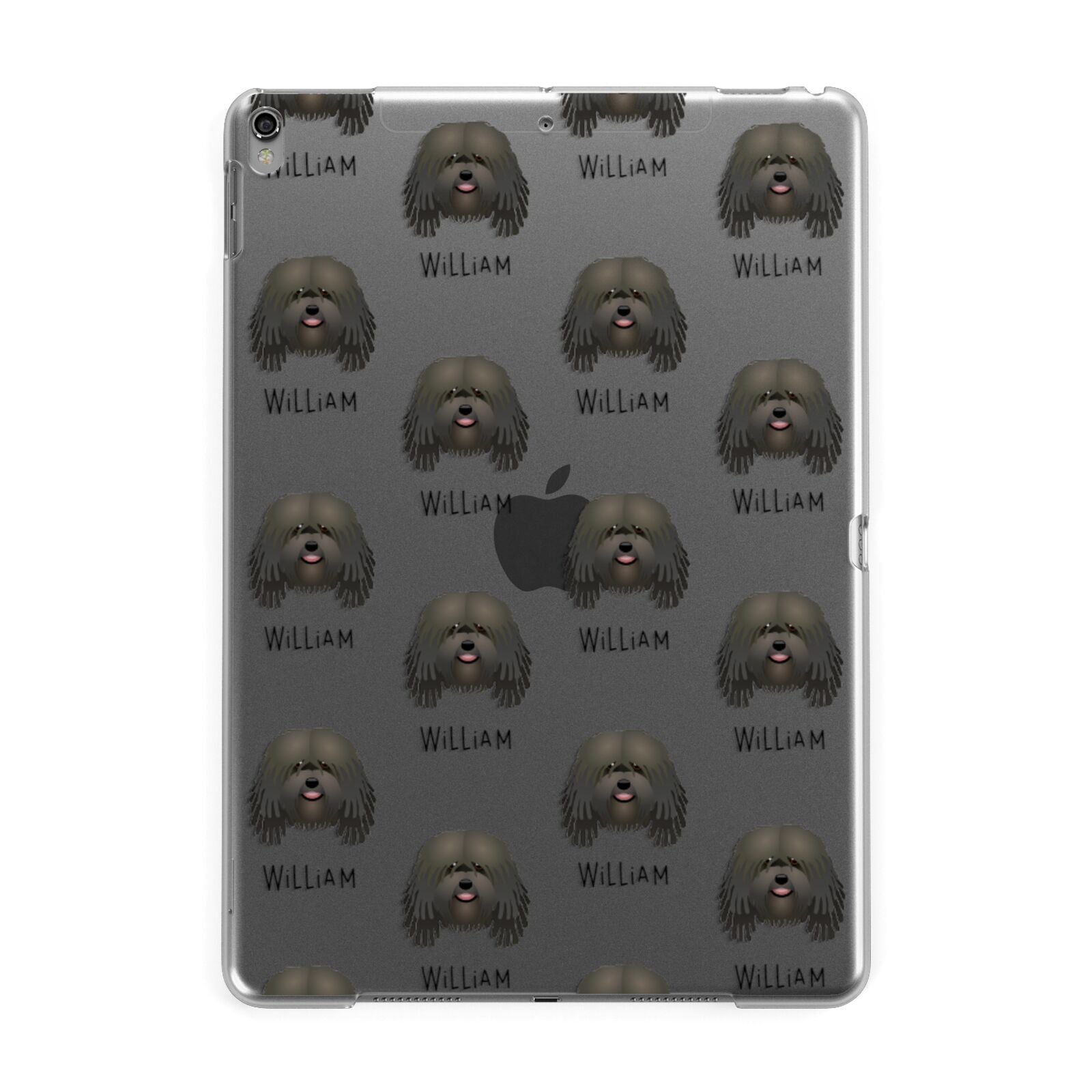 Bergamasco Icon with Name Apple iPad Grey Case