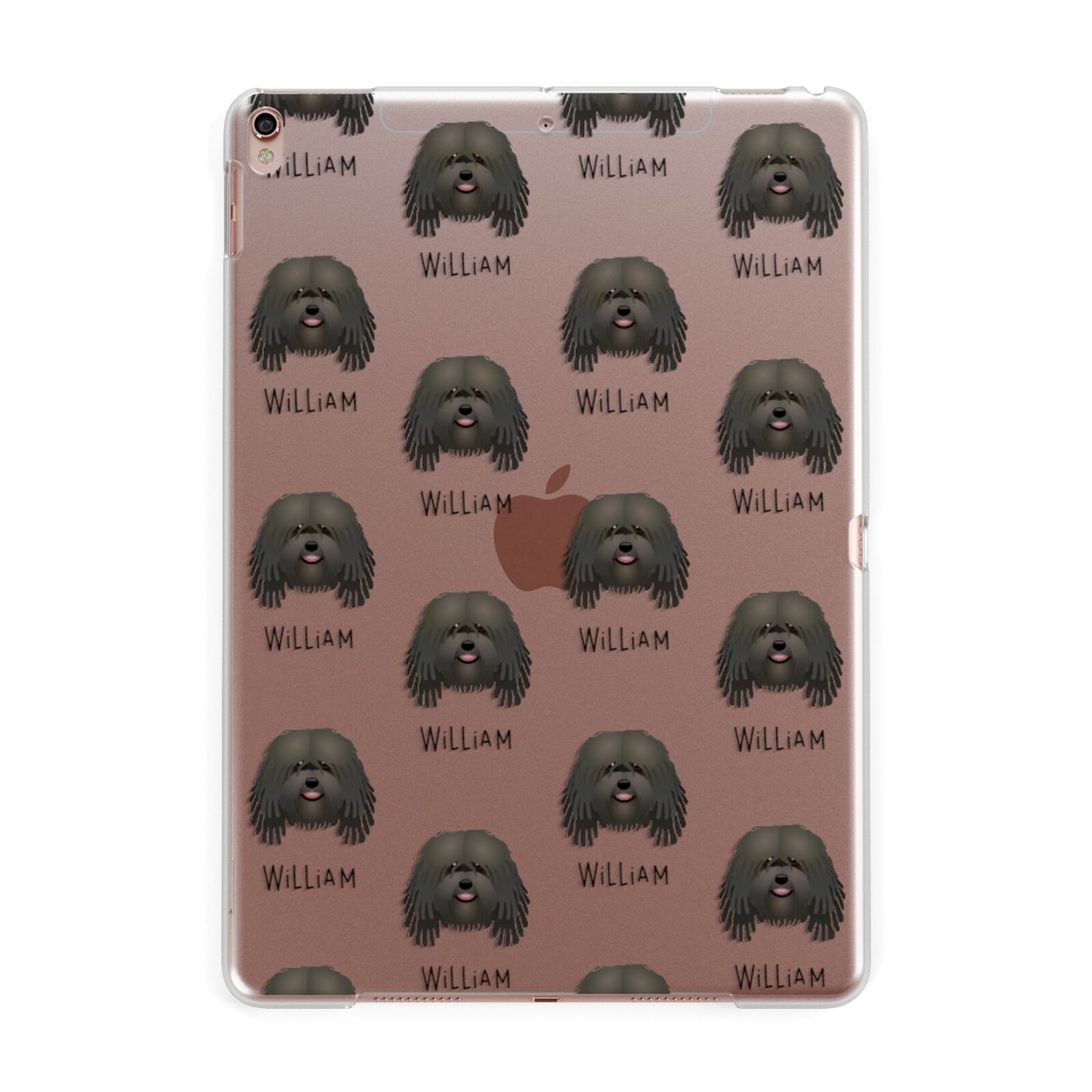 Bergamasco Icon with Name Apple iPad Rose Gold Case