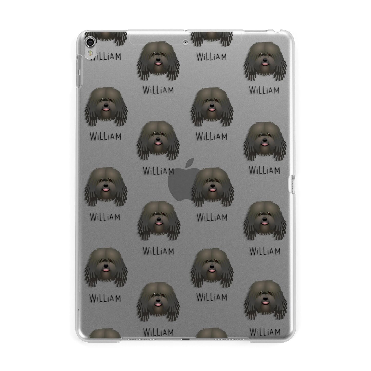 Bergamasco Icon with Name Apple iPad Silver Case