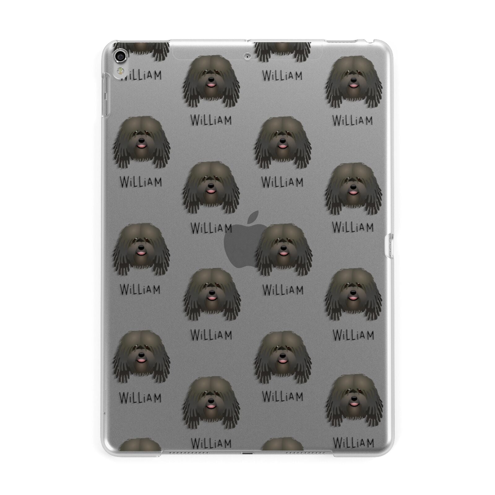 Bergamasco Icon with Name Apple iPad Silver Case
