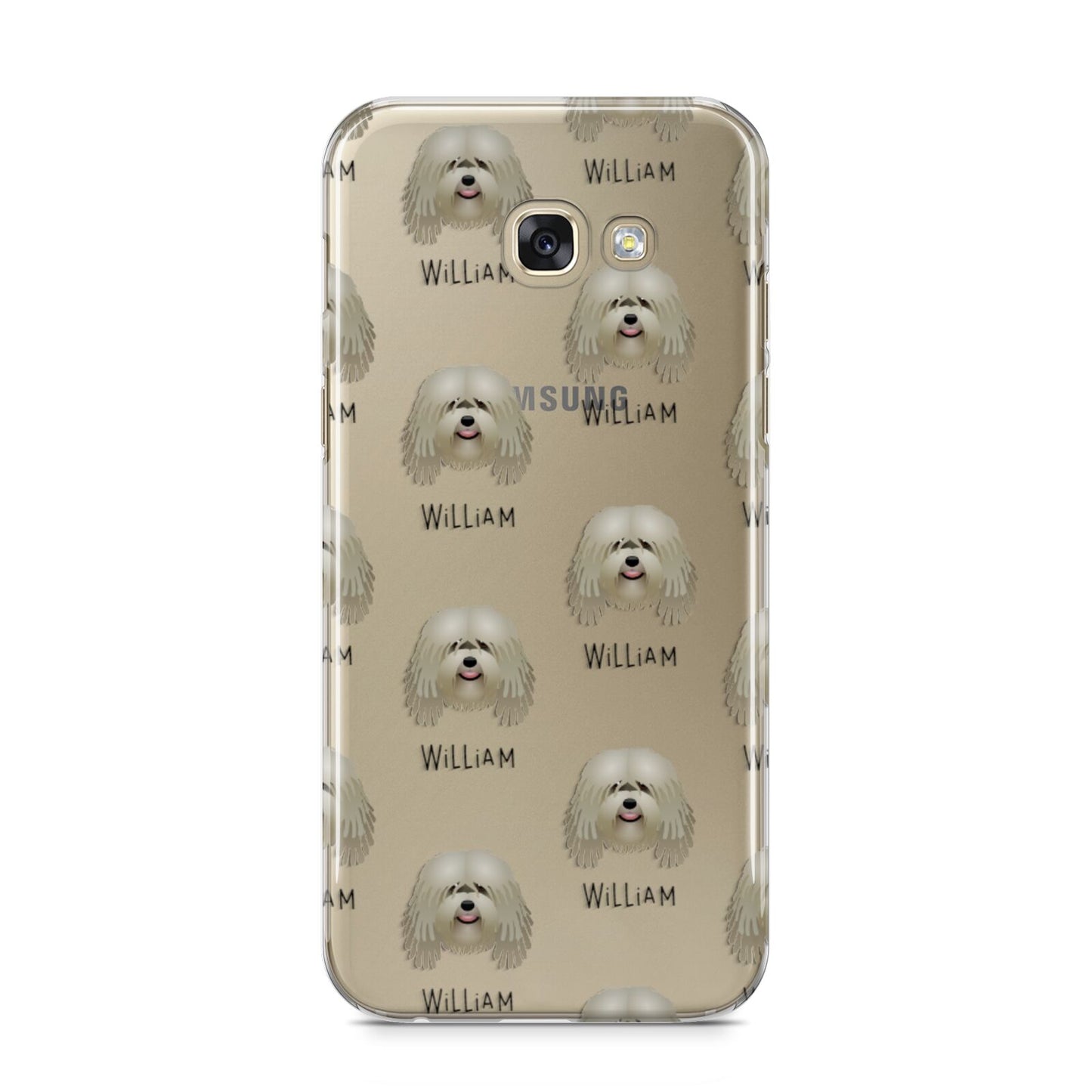 Bergamasco Icon with Name Samsung Galaxy A5 2017 Case on gold phone