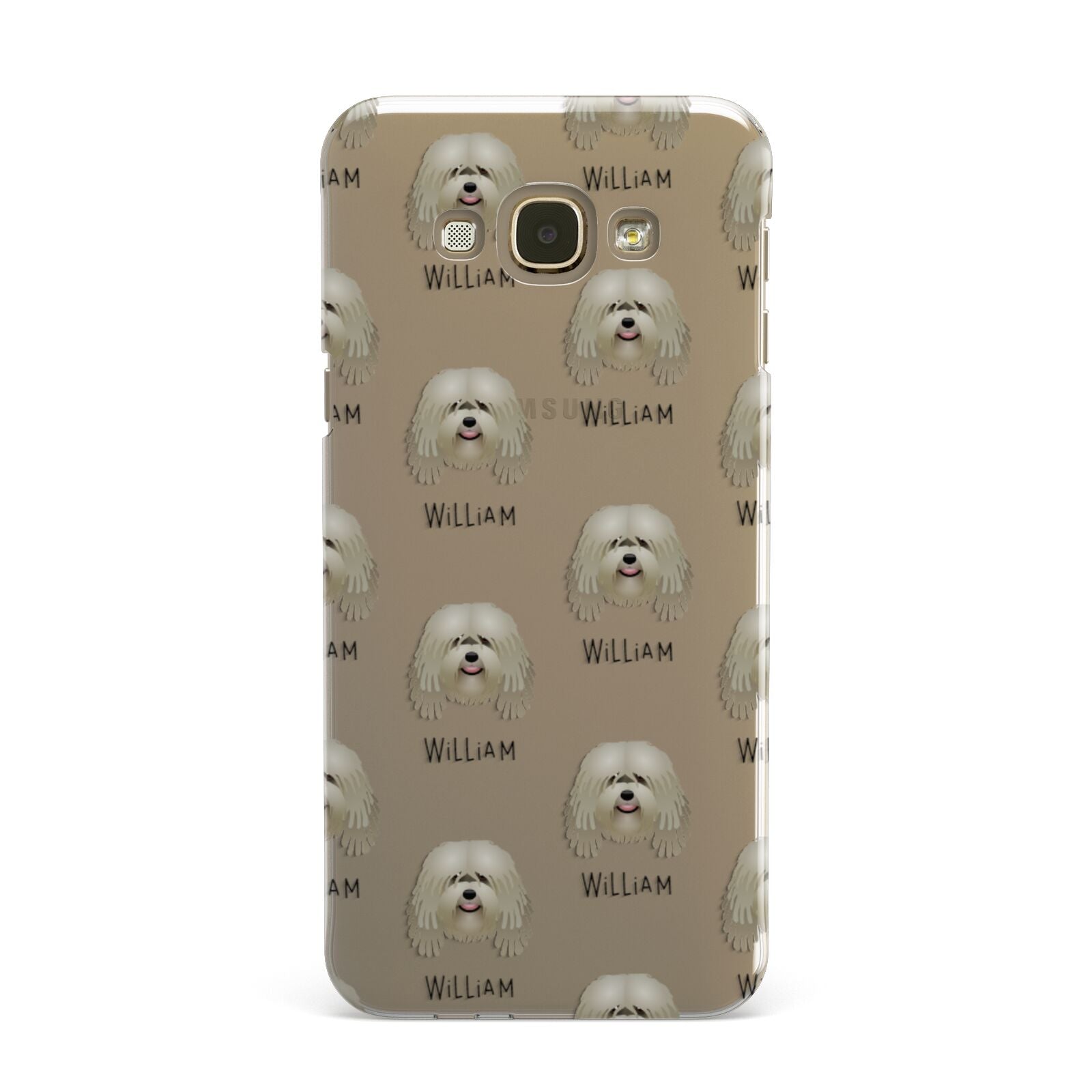 Bergamasco Icon with Name Samsung Galaxy A8 Case