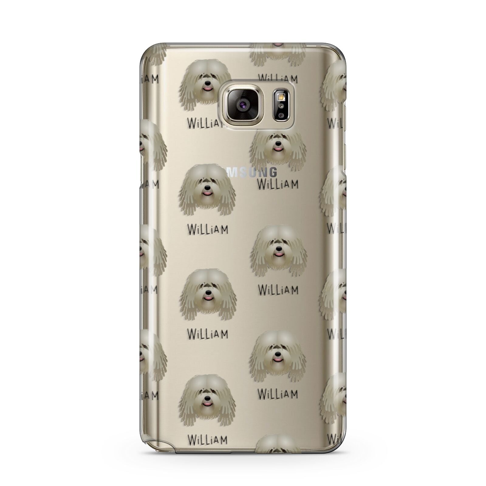 Bergamasco Icon with Name Samsung Galaxy Note 5 Case