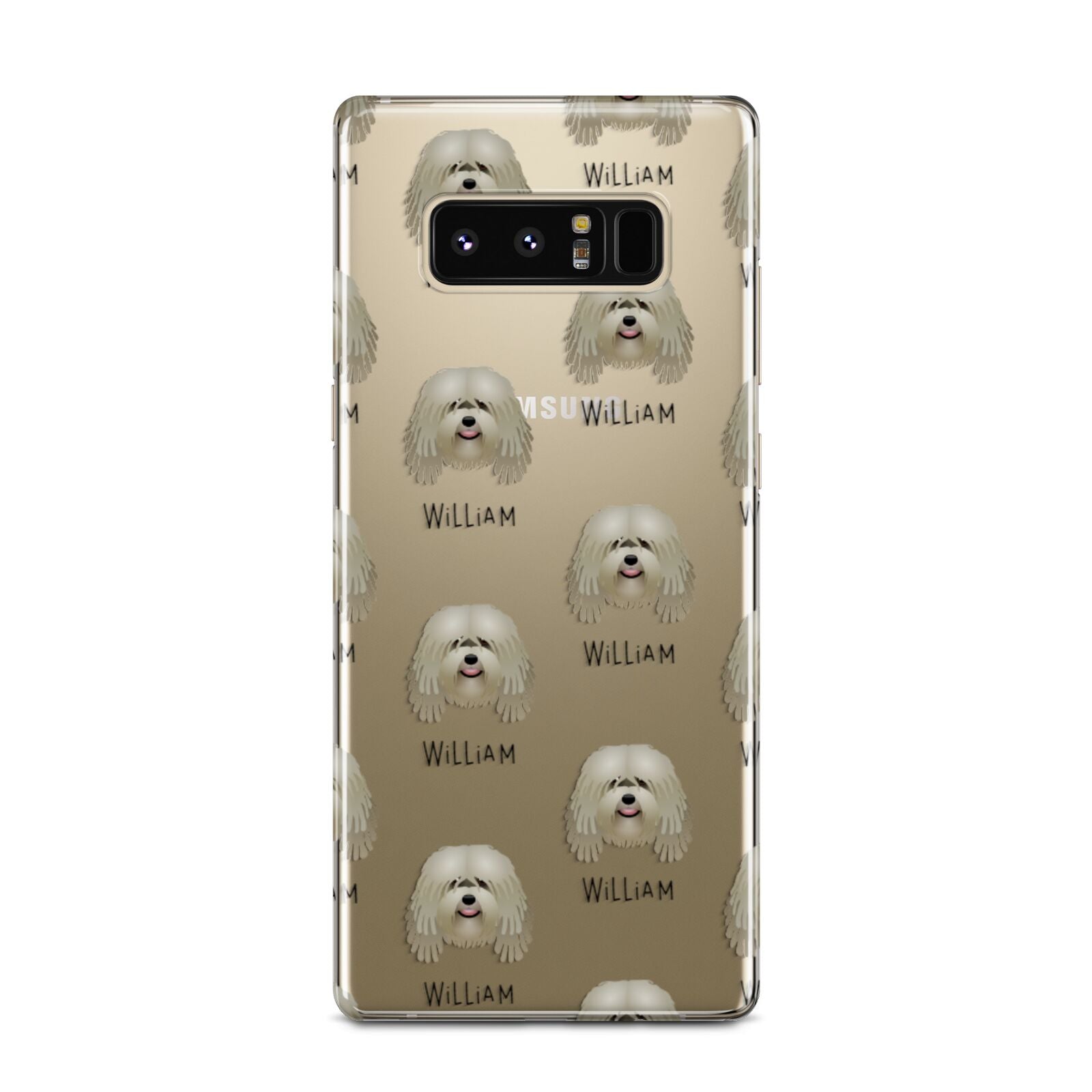 Bergamasco Icon with Name Samsung Galaxy Note 8 Case