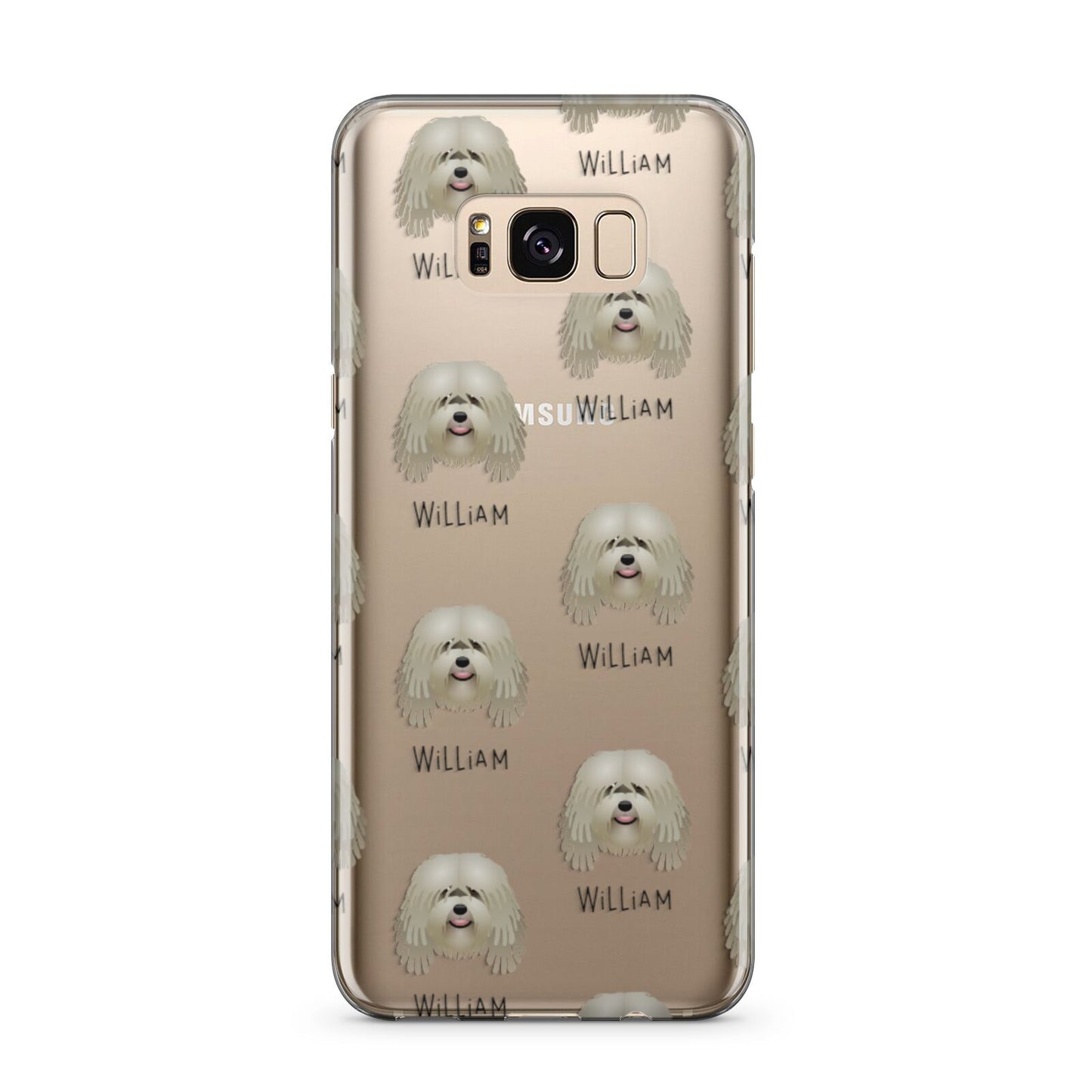 Bergamasco Icon with Name Samsung Galaxy S8 Plus Case