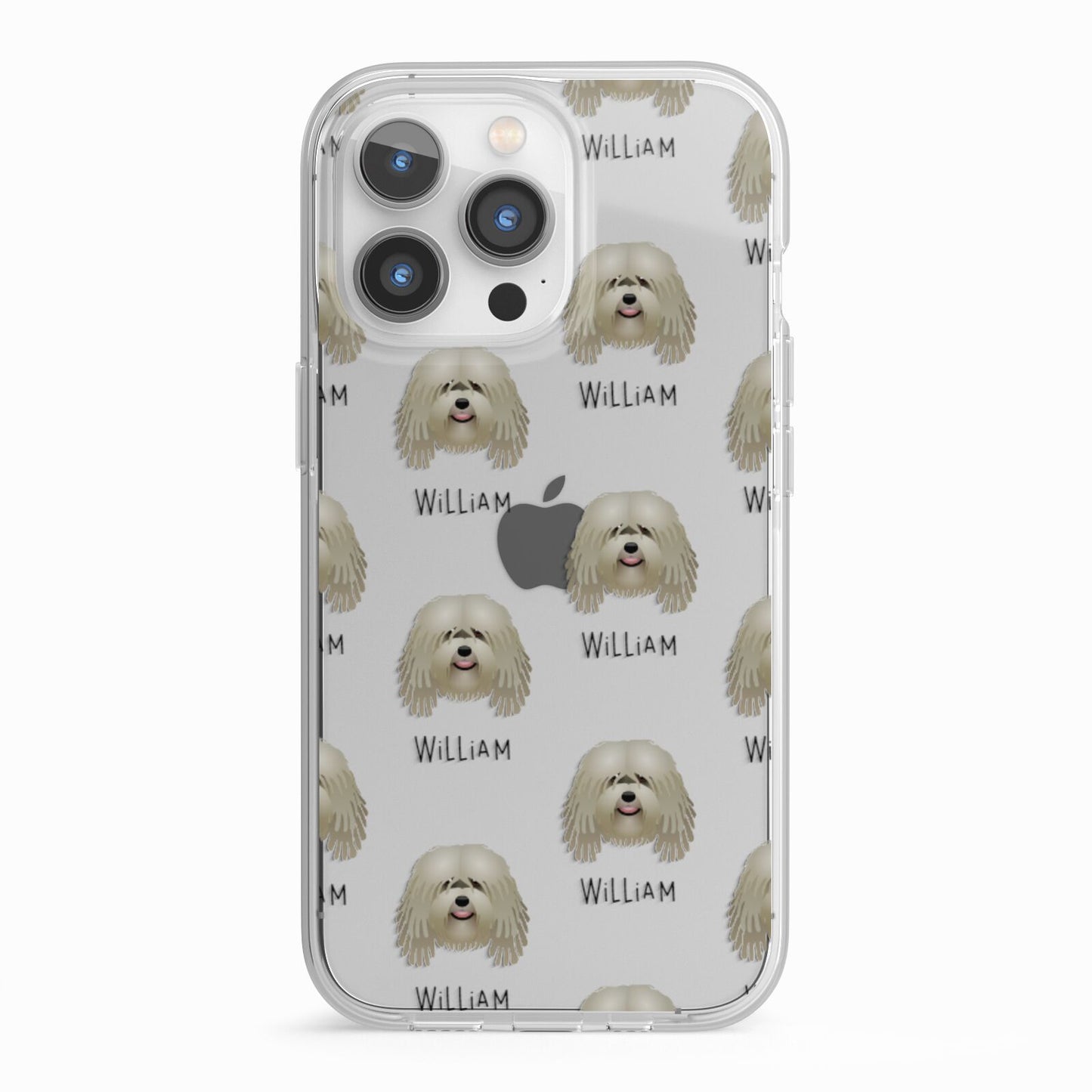 Bergamasco Icon with Name iPhone 13 Pro TPU Impact Case with White Edges