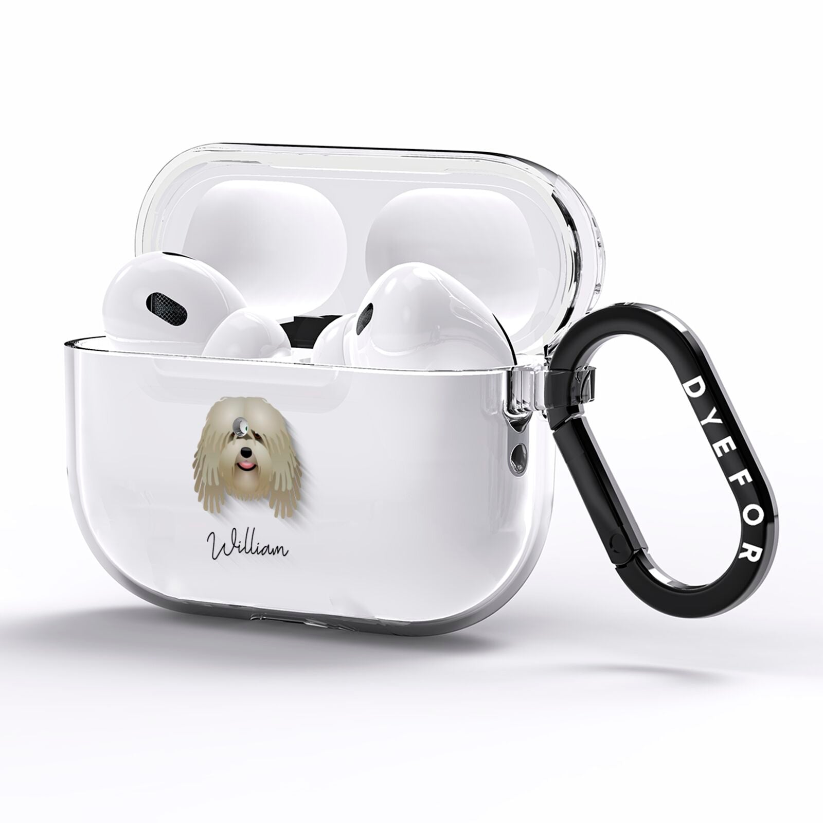 Bergamasco Personalised AirPods Pro Clear Case Side Image