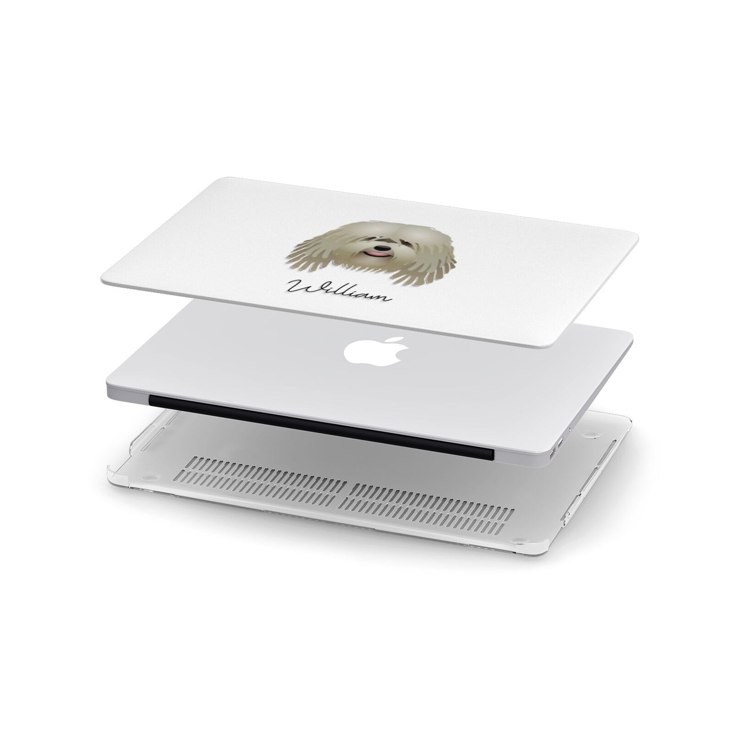 Bergamasco Personalised Apple MacBook Case in Detail