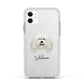 Bergamasco Personalised Apple iPhone 11 in White with White Impact Case