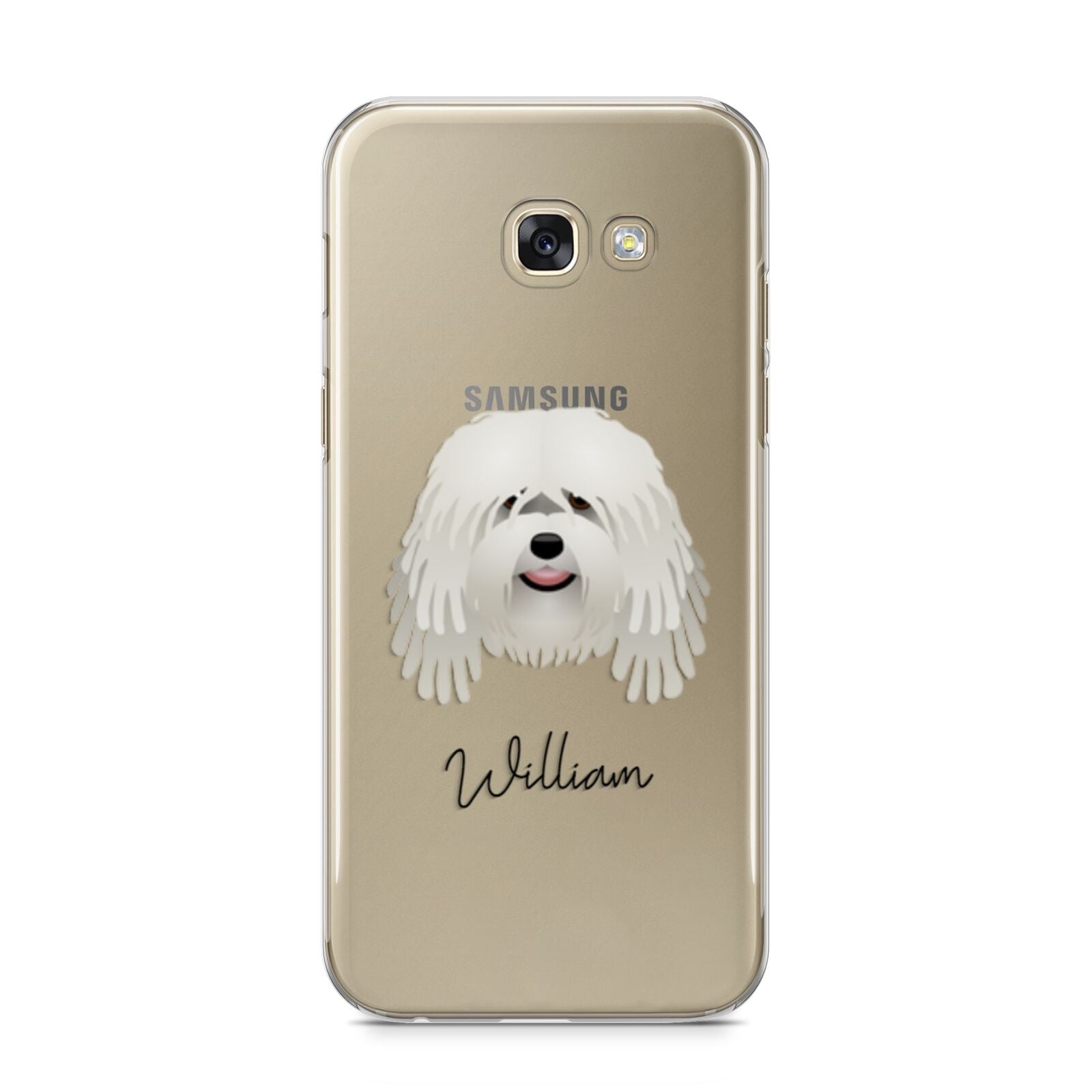 Bergamasco Personalised Samsung Galaxy A5 2017 Case on gold phone