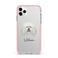 Bergamasco Personalised iPhone 11 Pro Max Impact Pink Edge Case