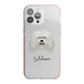 Bergamasco Personalised iPhone 13 Pro Max TPU Impact Case with Pink Edges