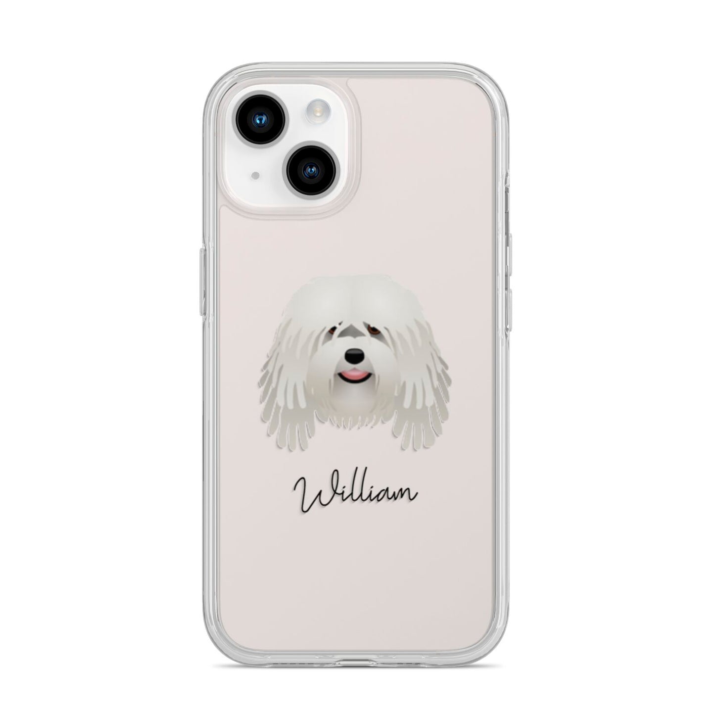 Bergamasco Personalised iPhone 14 Clear Tough Case Starlight